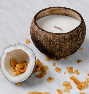 Luxury Coconut Candle - ROASTED COCONUT scent
