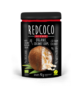 REDCOCO Premium Coconut  Chips - CARAMEL 40g